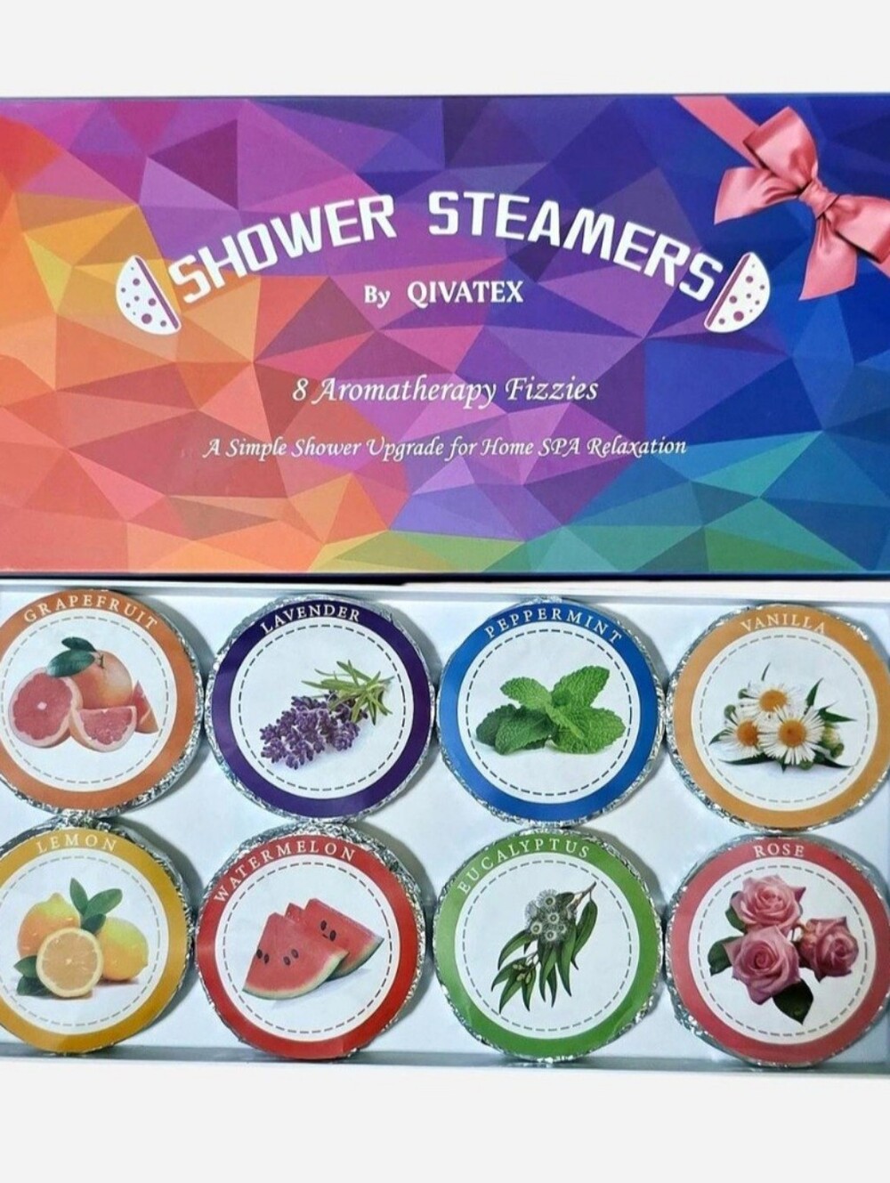 Qivatex Shower Steamers Aromatherapy Fizzies Set of 8, Spa, Bath & Body Works
